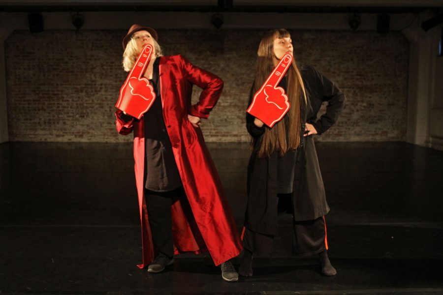 Grace Nicol and Jacky Lansley in 'R-AGE' (2018), photograph by Nina Photography