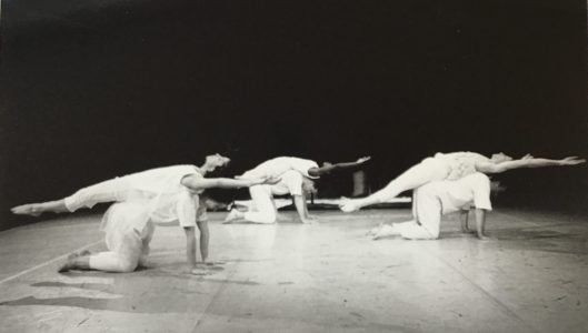 Entire cast in 'The Queue' (1989)