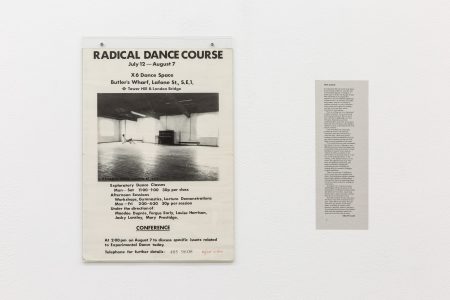 “X6 Dance Space (1976–80): Liberation Notes” (2020) at Cell Project Space, photograph by Rob Harris