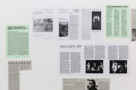 “X6 Dance Space (1976–80): Liberation Notes” (2020) at Cell Project Space, photograph by Rob Harris