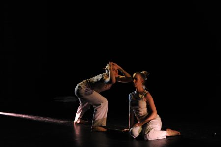 Esther Huss and Sanna Eriksson Ryg in ‘Guest Suites’ (2012), photograph by Hugo Glendinning