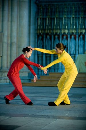 Ayano Honda and Katie Keeble in 'Standing Stones' (2008), photograph by Jim Poyner