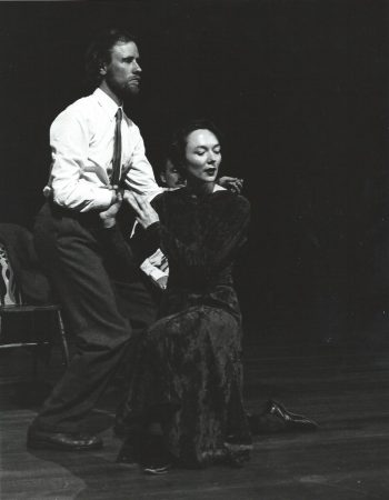 Jacky Lansley, Fergus Early and Gale Burns in 'The Breath of Kings' (1986), photograph by Jessica Loeb