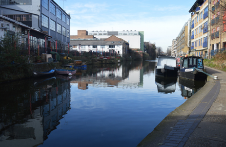 Dance Research Studio is next door to the Regent's Canal